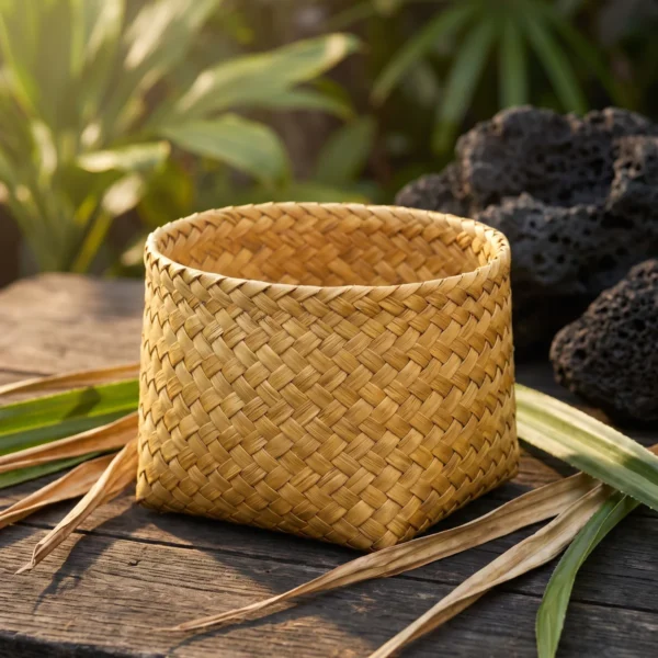 Lauhala Woven Basket
