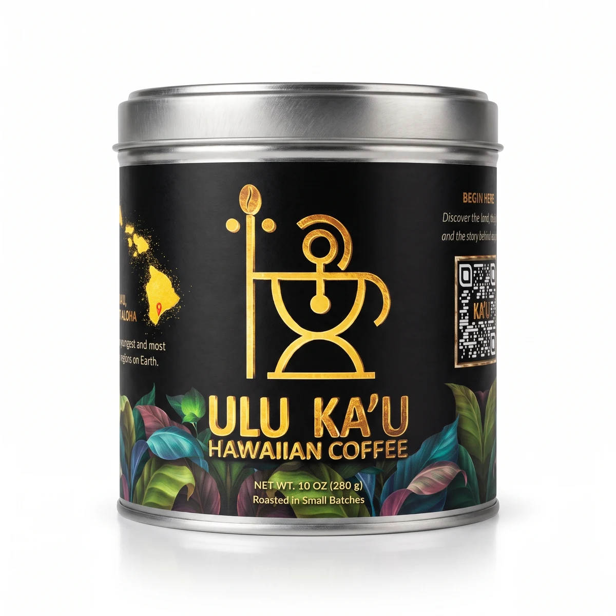 w_ulu-kau-garden-tin ULU Kaʻū Coffee — Kaʻū Garden Tin (10 oz) - Image 1